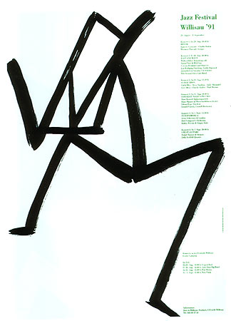 Jazzplakat Willisau 1991 -  Niklaus Troxler